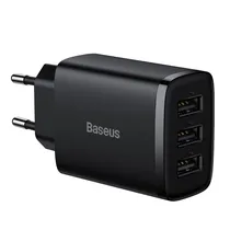 Carregador Fonte Baseus CCXJ-020101 3USB 17W - Black