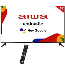 Smart TV LED 40" Aiwa AW40B4SFG Full HD Android Google TV Wi-Fi/Bluetooth com Conversor Digital