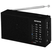 Rádio Portátil AM/FM Aiwa AWFML2 0.3 Watts RMS A Pilha - Preto