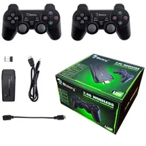 Console Blulory Game Stick Lite 4K 1000 Jogos 2 Controles Sem Fio - Preto