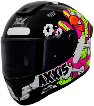 Capacete para Moto Axxis Hummer s Otaku C8 - Tamanho XL (61-62) - Gloss Black