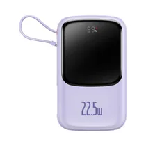 Cargador Portátil Inalámbrico Baseus Qpow Pro PPQD020105 10.000 Mah Púrpura