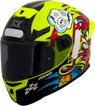 Capacete para Moto Axxis Hummer s Braap A3 - Tamanho XL (61-62) - Gloss Flour Yellow