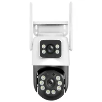 Camera de Seguranca Mannatech SWD2155-Q36B Smart Indoor / Wi-Fi - Preto / Branco