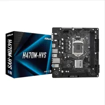 MB Asrock LGA1200 H470M-HVS / DDR4 / HDMI / VGA / Lan / Som (Caixa Feia)