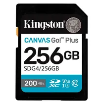 Cartao de Memoria SD Kingston Canvas Go Plus 256GB 200MBS - SDG4/256GB