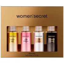 Perfume Women'Secret Kit Body Mist Coffret Metalic 4X50ML