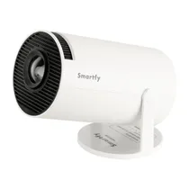 Projetor Smartfy PJ01W - 4K - HDMI/USB - Android - com 2X Controles - Bivolt - Branco