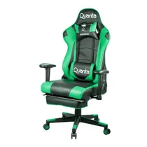 Cadeira Gamer Quanta Emperor QTGC20 - com Apoio Cervical - Ajustável - Preto e Verde