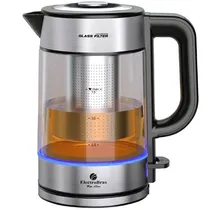 Jarra Elétrica Electrobras Glass Filter EBJE-06 2.200 Watts 1.7 Litros 220V ~ 50/60 HZ - Prata/Preta