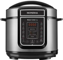 Panela de Pressão Elétrica Digital Mondial Master Cooker 5L - Preto/Inox -110V/60HZ