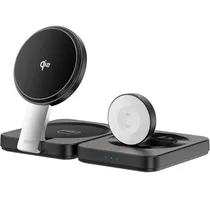 Carregador Sem Fio Wiwu Plegable 3 Em 1 WI-W028 - Black