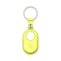 Estuche Con Llavero Samsung Strap Studio Leather Key Ring GP-FUT560BRAYW para Galaxy Smart Tag 2 Amarillo