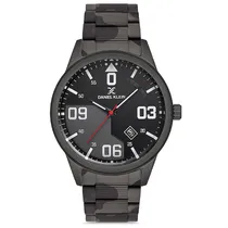Relogio Analógico Masculino Daniel Klein DK.1.12671-2 Premium Gents / Pulseira de Aço Inoxidável - Cinza Camuflado
