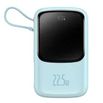 Carregador Portatil Baseus PPQD020103 10000MAH IP Editon 22.5W - Ligth Blue