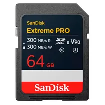 Cartao de Memoria SD Sandisk Extreme Pro 64GB 300MB/s - SDSDXDM-064G-GN4IN