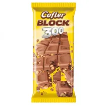 Barra de Chocolate Arcor Cofler com Amendoim Bloco de 300 GR.