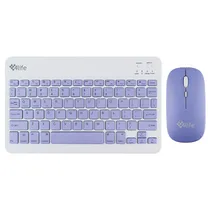 Mini Teclado Magnético + Mouse 4LIFE Wireless Keyboard FL030PP com Bluetooth - Purple