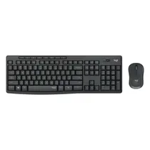 Kit Teclado e Mouse Logitech MK295 920-009792 Sem Fio Espanhol - Preto