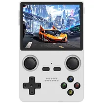 Console Portátil Powkiddy X35S 64GB de 3.5" com 10.000 Jogos - Branco (Espanhol/Inglês)