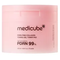 Almofadas Tônicas Medicube PDRN Pink Toning Gel Toner Pad de 120 ML (70 Unidades)