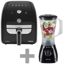 Kit Fritadeira Elétrica Itatiaia AFITA2003 1.900 Watts 8 Litros 220V ~ 50/60 HZ + Liquidificador Molimix Mbarete ML-850-B