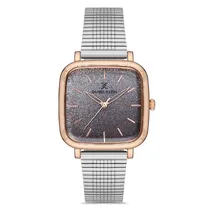 Relogio Analogico Feminino Daniel Klein DK.1.12761-6 Premium Ladies / Pulseira de Malha - Prata/Dourado
