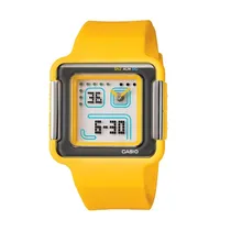 Relógio Casio LCF-20-9C Quadrado Amarelo