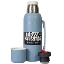 Garrafa Térmica Terrano Premium AC402021027 de 1L - Azul Céu