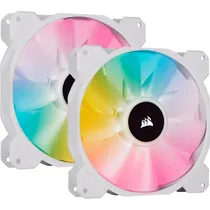Cooler Corsair Icue SP140 Elite RGB 140 MM PWM - Branco 2 Unidades (CO-9050139-WW)