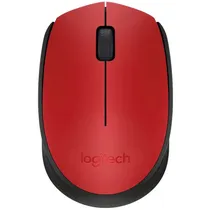Mouse Logitech M170 910-004941 1000 Dpi Sem Fio - Vermelho e Preto