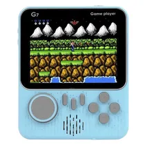 Console Portátil Game Box G7 de 3.5" com 666 Jogos - Azul Claro (Inglês/Chinês)