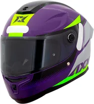 Casco para Moto Axxis Hummer s Brick C18 - Tamaño L (59-60) - Gloss Violet