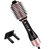 Escova Elétrica Quanta QTES6001 Easy Step 2 In 1 com 1.300 Watts - Preto/Rosa