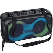 Caixa de Som Aiwa AWPOH35PLUS 2 de 6.5" 600 Watts P.M.P.O com Bluetooth/USB/FM - Preta