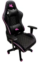 Cadeira Gaming Mtek MK01 (Ajustável) Preto/Rosa