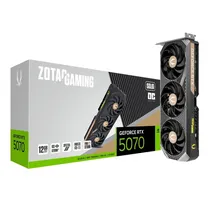 Placa de Video Zotac Solid Oc 12GB Nvidia Geforce RTX5070 GDDR7 ZT-B50700J-10P P288-1N764-301Z8 192BITS 2542MHZ, 1XHDMI, 3XDISPLAYPORT