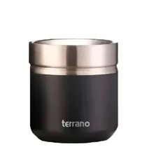 Terrano Guampa Acero Doble Capa Folkie AC403050005 Acero/Metal 180ML Negro