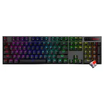 Teclado Gamer Mecanico Redragon K556RGB-Pro Dharma Pro Wireless / RGB / Ingles - Cinza