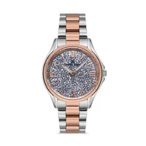 Relógio Analógico Feminino Daniel Klein Premium DK.1.12528-5 - Prata/Rosa Ouro