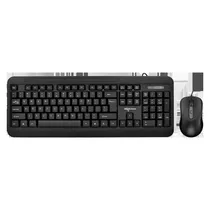 Kit Teclado e Mouse Aigo AK1801 USB Ingles - Preto