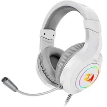 Headset Redragon Hylas H260W-RGB com Microfone Ajustável/50MM - Branco