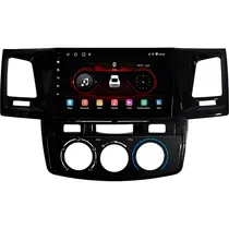 Autoradio para Toyota Hilux 2012/15 Hetzer H-Pro 4G 9" + Bluetooth + Câmera de Ré - Preto