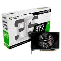 Placa de Video Palit Stormx 6GB Nvidia Geforce RTX3050 GDDR6 NE63050018JE-1070F 96BITS 1042MHZ, HDMI, DVI, Displayport
