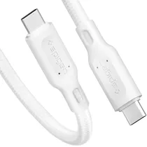 Cabo USB-C para USB-C Spigen Durasyn CA25703 - Branco 1 Metro