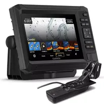 GPS Sonar Garmin Echomap UHD2 73CV + Transducer GT-20, Sonda Chirp e Clearvü. Wifi (Mapas Brasil Navionics+ Incluso)