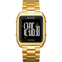 Relògio Masculino Digital Skmei 1879 GDBK Gold Black