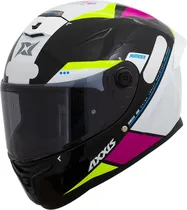 Capacete para Moto Axxis Hummer B Mir E8 - Tamanho M (57-58) - Gloss Black