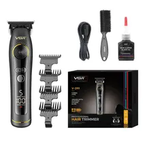Aparador / Cortador de Cabelo Voyager VGR V-299 Hair Trimmer / 9000RPM / com Acessórios / Recarregável - Preto