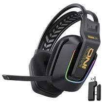 Fone Onikuma c/Mic GT828 RGB 2EN1 Dongle Black|
